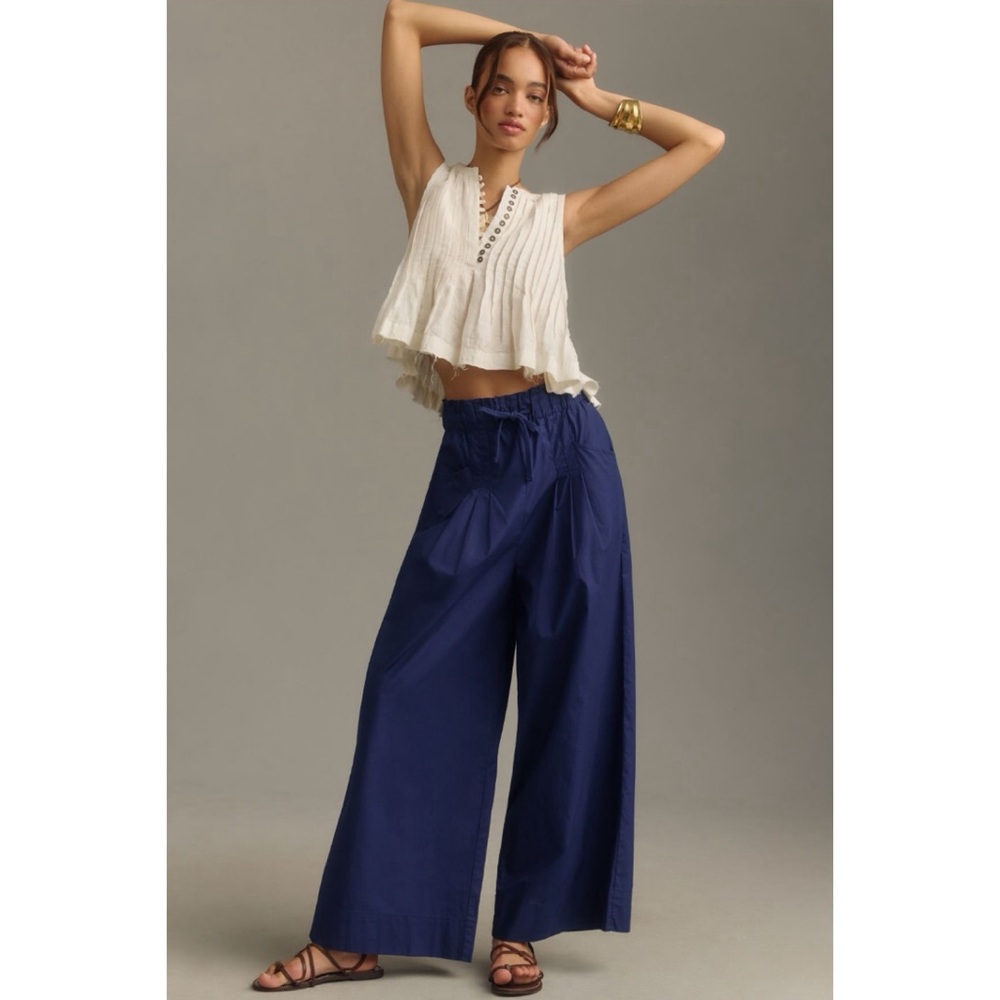 NWT Maeve Skirty Utility Wide-Leg Pants
